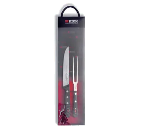 F.Dick Superior 2-Piece Black Carving Fork & Knife Gift Set – Model 8493000 | Denson Cfe 1
