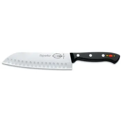 F.Dick Superior 7-Inch Kullenschliff Black Santoku Knife – Model 8444218K | Denson Cfe 1