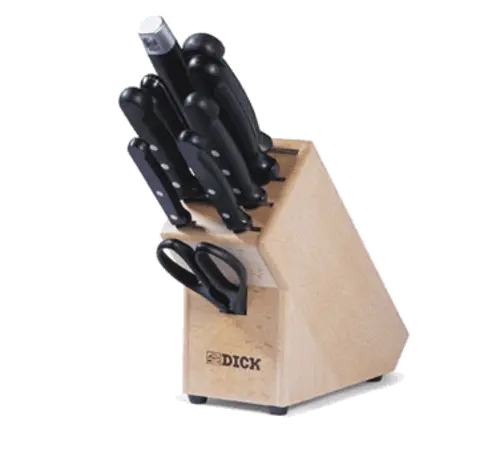 F.Dick Superior 9-Slot Black Wooden Knife Block – Model 8808000 | Denson Cfe 1