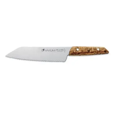 F.Dick Vivum Utility Knife – 7-Inch Serrated Edge, Ergonomic Birch Handle | Denson Cfe 1