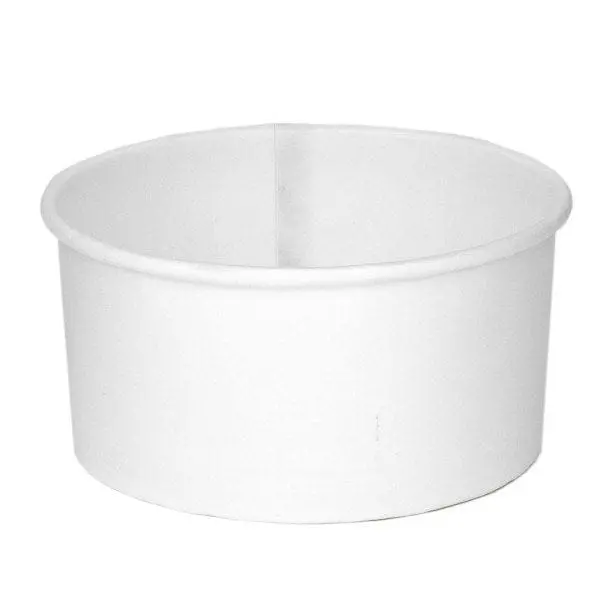 Genpak P12C 12 Oz Sustainable White Paper Takeout Container | Denson Cfe 1