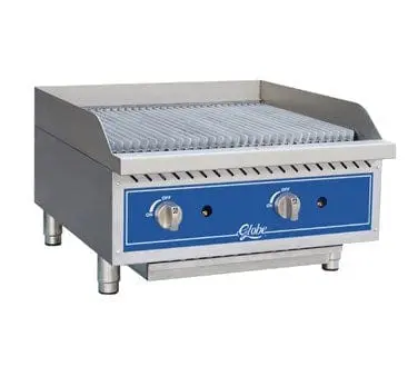 Globe Gcb24G-Rk 24-Inch Gas Charbroiler With Lava Rock & Adjustable Grates – 80,000 Btu Output 1