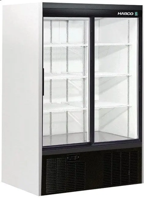 Habco Se40Ehc Sliding-Glass-Door Merchandiser – 48" Two-Door Refrigerated Display Unit | Denson Cfe 1
