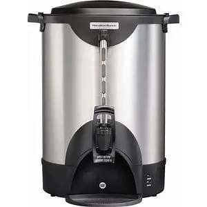 Hamilton Beach 45100R 100-Cup Commercial Coffee Urn – Brushed Aluminum, 120V | Denson Cfe 1