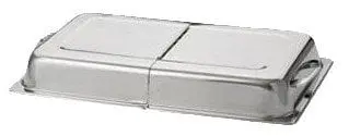 Hinged Chafer Dome Cover – Side-Handled Stainless Steel Lid 1