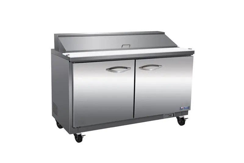 Ikon Isp61 Refrigerated Prep Table – 61.2-Inch Dual-Door Cold Prep Station With Stainless Work Surface 1
