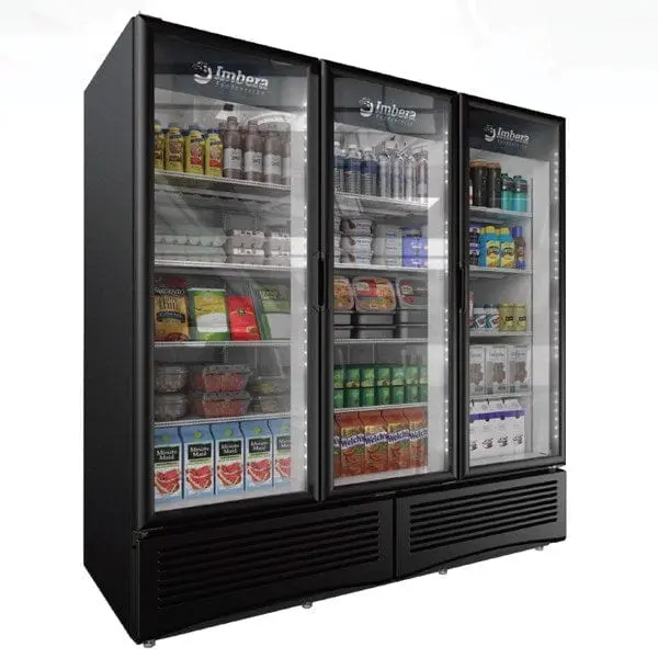 Imbera G372 Triple-Glass-Door Merchandiser – 78.75" W, 115V, Left/Right Hinge Options 1