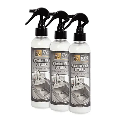 John Boos Bsc-3 8 Oz Stainless Steel Cleaner – Lavender Scent, Food-Safe Formula | Denson Cfe 1