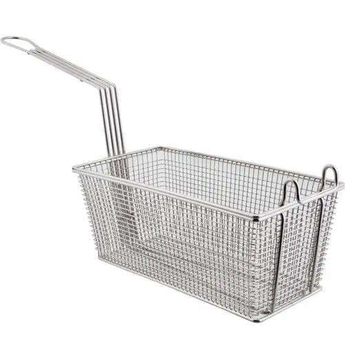 Keating 004689 Blue Twin Fry Basket – 17-1/8"L × 8-1/4"W × 6"D | Apt40 Fit 1
