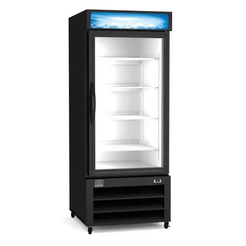 Kelvinator Kchgm26F Single-Section Swing-Door Display Freezer – Bottom-Mount Compressor, Black 1