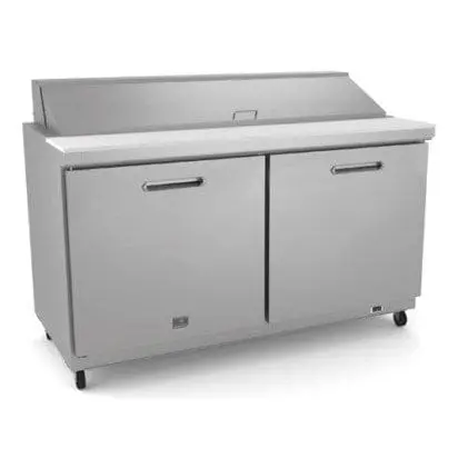 Kelvinator Kchst60.16 60.25" Dual-Door Refrigerated Prep Table | Denson Cfe 1