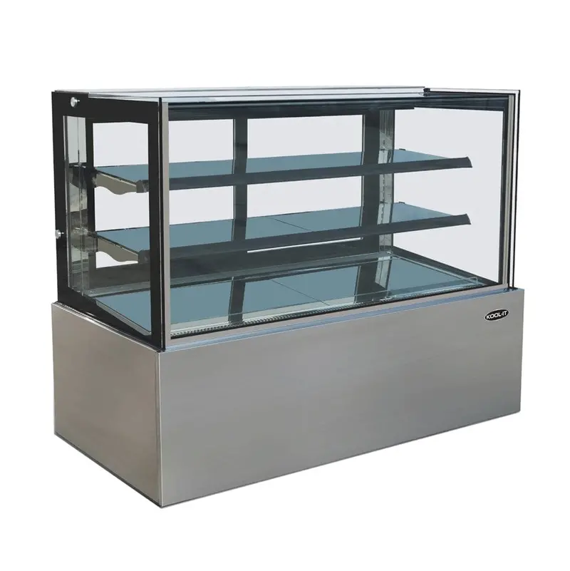 Kool-It Fg592747 Freestanding Full-Service Ambient Display Case – 59"W × 27"D × 47"H, 17.6 Cu Ft | Denson Cfe 1