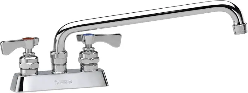 Krowne 15-308L Deck-Mount Faucet – 8" Swing Spout, 4" Center Distance 1