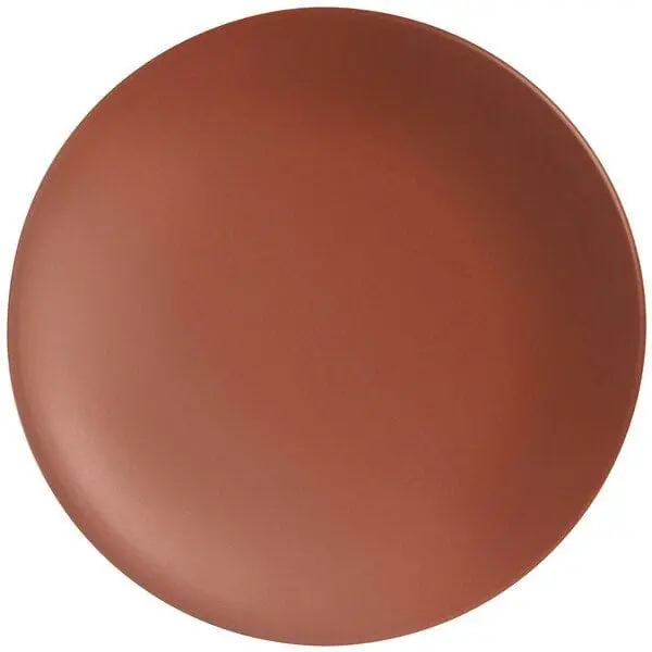 Libbey Dri-2-C Driftstone 9" Round Porcelain Plate — Rustic Clay-Finish Dinnerware | Denson Cfe 1