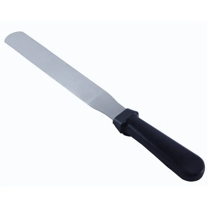 Magnum Mag20311 Professional 9-Inch Stainless Steel Edge Spatula With Ergonomic Black Handle | Denson Cfe 1