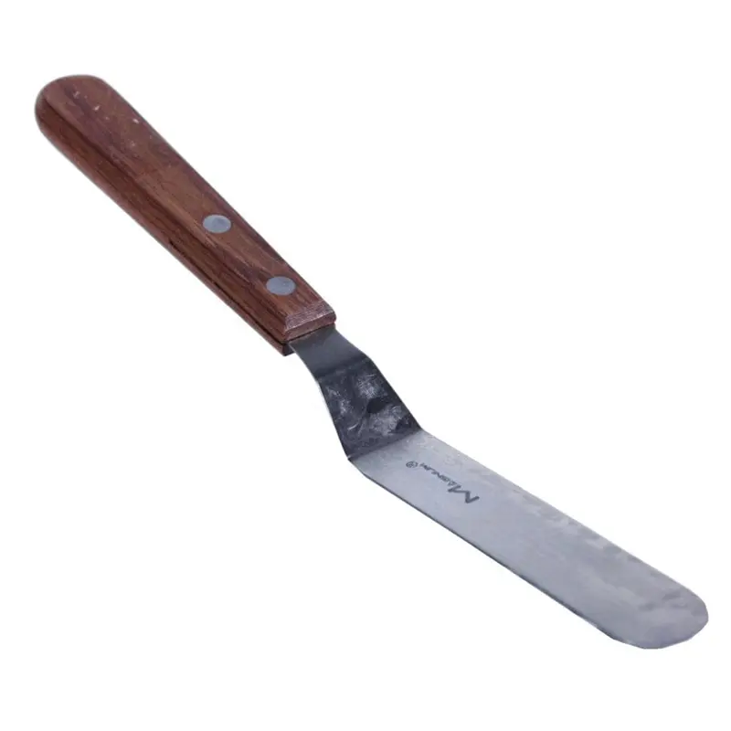 Magnum Mag21304 Offset Stainless Steel Spatula — 4.25-Inch Blade With Wooden Handle | Denson Cfe 1