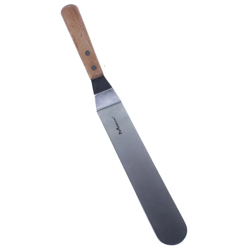 Magnum Mag21310 Offset Stainless Steel Spatula — 9.75-Inch Blade With Natural Wood Handle | Denson Cfe 1