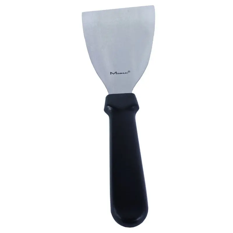 Magnum Mag3058 Stainless Steel Pan Scraper — 4-3/8" × 3-1/8" With Comfort Grip Plastic Handle | Denson Cfe 1