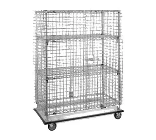 Metro Chrome Mobile Security Cabinet – Heavy-Duty Wire Construction 1