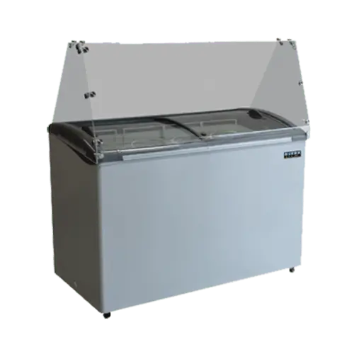 Ojeda 8Flavordip Mobile Ice Cream Dipping Cabinet – 14-Tub Capacity, White, 120V 1