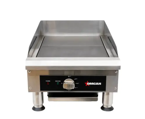 Omcan 14" Charbroiler / Griddle Combo Unit – Compact Dual-Function Cooking Surface | Denson Cfe 1