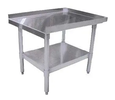 Omcan 22058 Heavy-Duty 30" X 30" Stainless Steel Equipment Stand With Galvanized Shelf | Denson Cfe 1