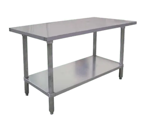 Omcan 22074 Full-Size Stainless Steel Work Table – 30" X 60", Nsf-Ready Surface | Denson Cfe 1