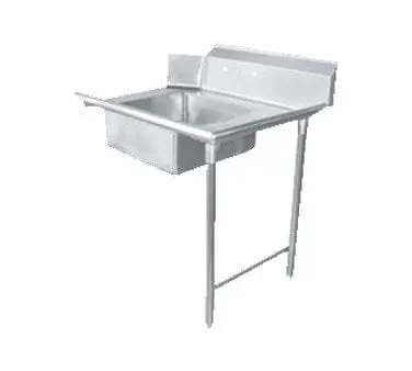 Omcan 28480 26" Left-Hand Soiled Dish Table – Integrated Sink & Stainless Construction 1