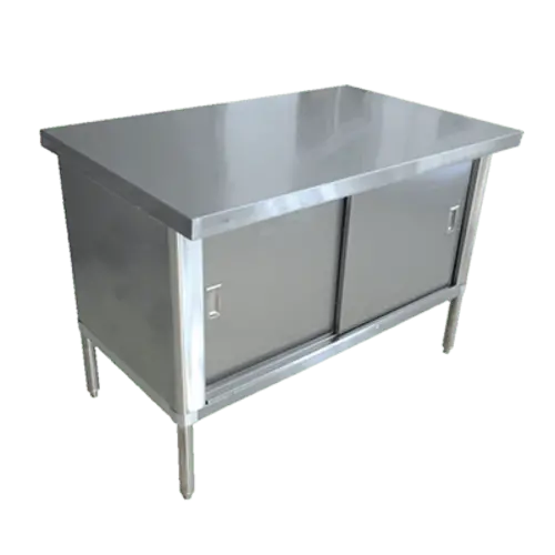 Omcan 28639 30" X 48" Knockdown Stainless Steel Worktable – Flush-Edge Design | Denson Cfe 1