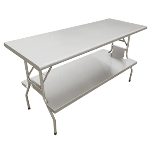 Omcan 41236 30" X 60" Stainless Steel Folding Table – Includes Adjustable Undershelf | Denson Cfe 1