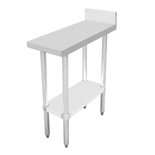 Omcan 46513 30" X 12" Stainless Steel Equipment Filler Table With 4" Backsplash | Denson Cfe 1