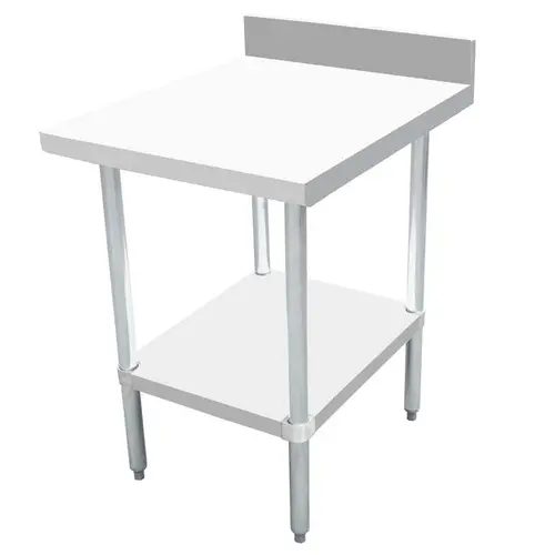 Omcan 46516 30" X 24" Stainless Steel Equipment Filler Table – 4" Backsplash | Denson Cfe 1