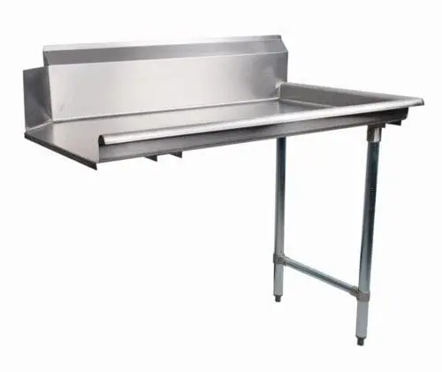Omcan 47745 72" Right-Side Stainless Steel Clean Dish Table | Denson Cfe 1