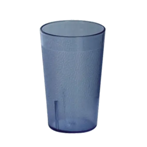 Omcan 80331 8 Oz (237 Ml) Blue Pebbled Plastic Tumbler | Denson Cfe 1