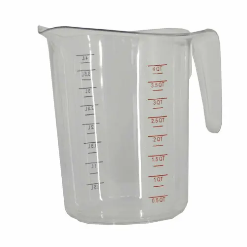 Omcan 80574 4-Quart Polycarbonate Measuring Cup – Clear, Durable, Nsf-Certified 1