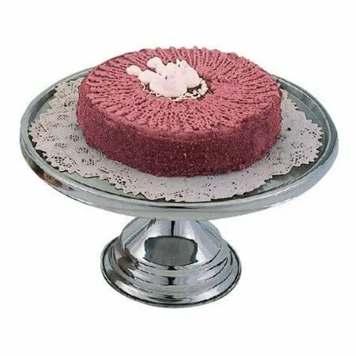 Omcan 80804 Stainless Steel 13-Inch Pizza & Cake Stand | Denson Cfe 1