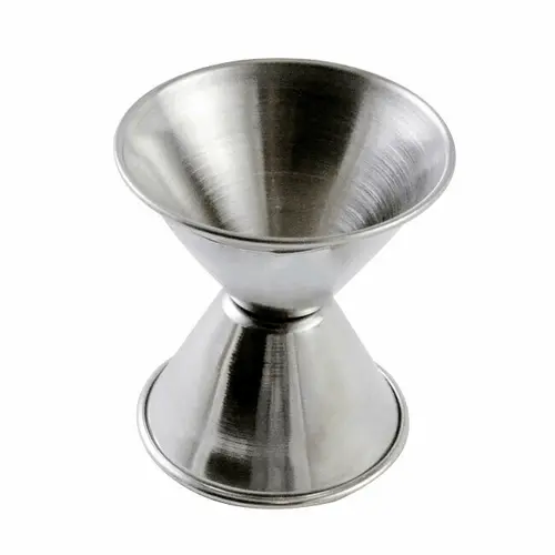 Omcan 80843 Dual-Scale Stainless Steel Jigger – 1 Oz / 2 Oz Precision Measure | Denson Cfe 1