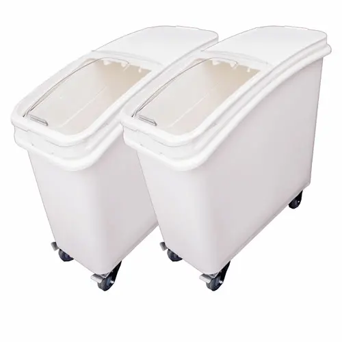 Omcan 80985 Dual-Pack Ingredient Bin – 79.5 L Capacity With Sliding Lid & Scoop | Denson Cfe 1