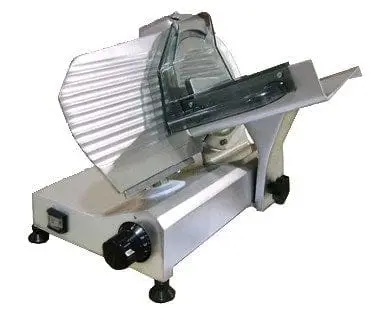 Omcan 9-Inch Manual Gravity-Fed Meat Slicer – Carbon Steel Blade – Denson Cfe 1