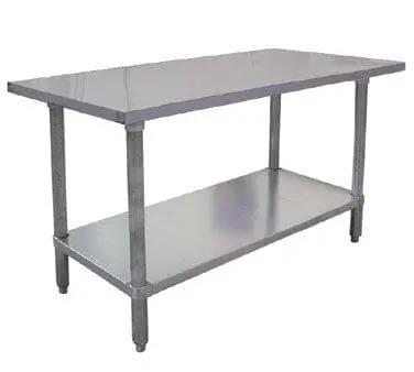 Omcan Elite Series Square Stainless Worktable – 24" X 24", Nsf-Certified, Compact Prep Surface | Denson Cfe 1