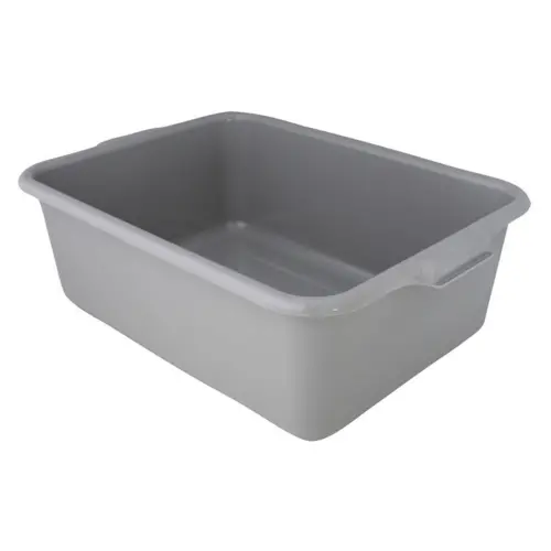 Omcan Gray Polypropylene Bus Box – 21.5" L × 15.5" W × 7" H | Denson Cfe 1