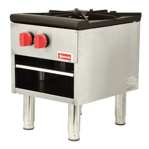 Omcan Single-Burner Stock Pot Range – 100,000 Btu, Natural Gas W/ Lp Conversion Kit, Commercial-Grade | Denson Cfe 1