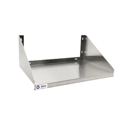 Omcan Stainless Steel Microwave Shelf – 20" X 24", Heavy-Duty Commercial Grade | Denson Cfe 1