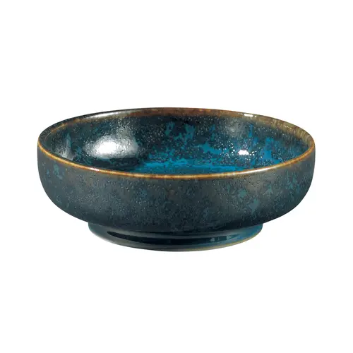 Oneida Studio Pottery Blue Moss Footed Bowl — 9 Oz Porcelain Ramekin, 24 Per Case | Denson Cfe 1