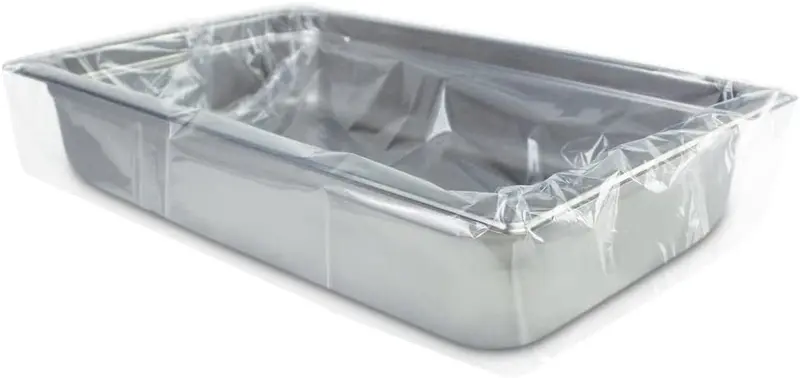 Pansaver 42001 Disposable Clear Pan Liners – Full Shallow/Medium Size (34" X 12"), 100-Pack 1