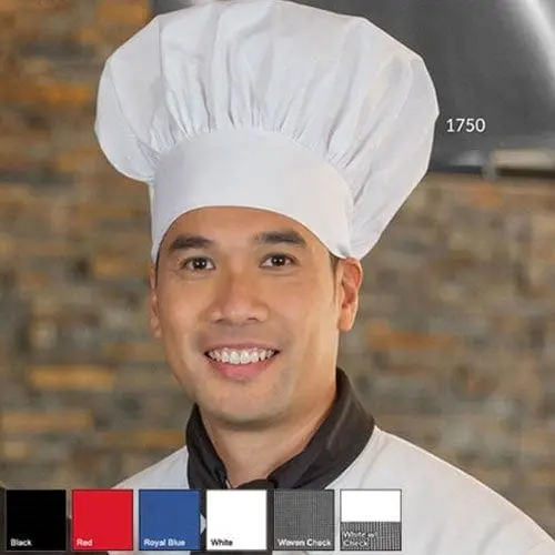 Premium Uniforms Poly-Cotton Chef Hat In Black – Lightweight And Breathable Design 1