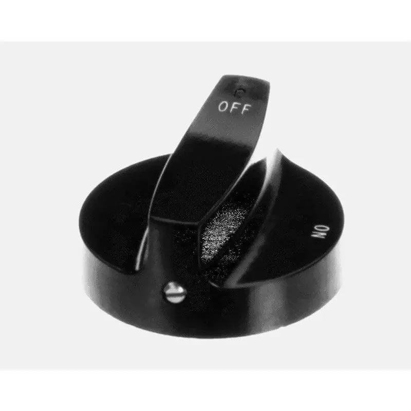 Quest Metal Works 23-Knobqgr Black Plastic Knob For Equipment Controls 1
