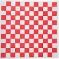 Red Checkered Basket Liners — 12" X 12", 2000 Per Case 1