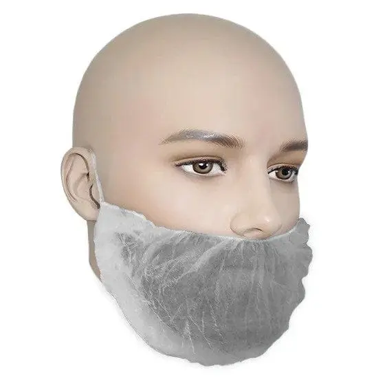 Ronco 1791T Disposable Polypropylene Beard Cover – Tie-Back Style 1