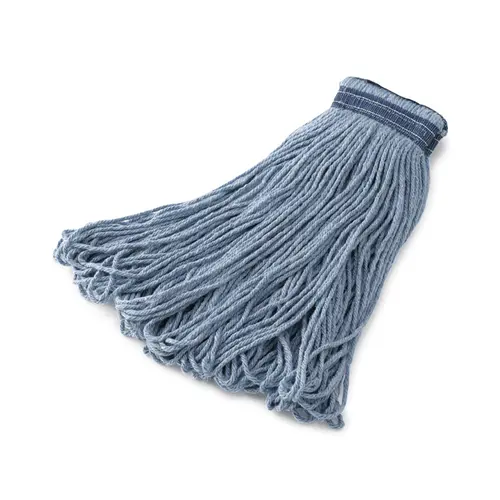 Rubbermaid Fge23800Bl00 24 Oz Cotton/Synthetic Looped-End Mop Head (Blue) 1
